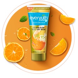 Everyuth Naturals GOLDEN GLOW PEEL-OFF MASK (Маска-пленка с мандарином и золотом 24К), 50 г.