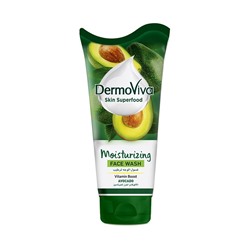 DermoViva MOISTURIZING Face Wash, AVOCADO, Dabur (УВЛАЖНЯЮЩИЙ гель для умывания с АВОКАДО - заряд витаминов, Дабур), 150 мл. - СРОК ГОДНОСТИ ДО 30 АПРЕЛЯ 2025 ГОДА