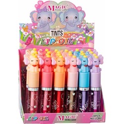 Блеск для губ MAGIC LIP GLOSS Слоник проявл.с игрушкой LС-902 Karite (мин.6шт.)