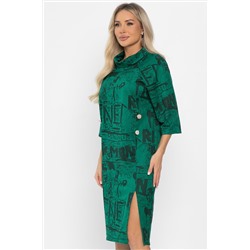 Платье трикотажное Конфетти (зеленое) П14295-18М
