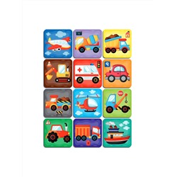 Пазлы из дерева «Транспорт» 48 элементов.  Серия «Мои первые пазлы»