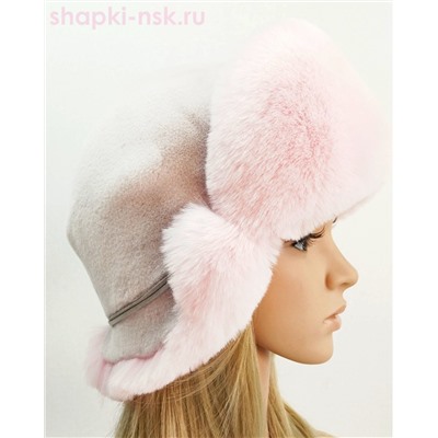 Север искусственный мех Ушанка женская (56-58)