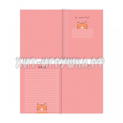 Тетрадь 48 л. клетка мат. лам., выб. УФ-лак "Beary Beary" в ассортименте MESHU MS_43098, MS_43098