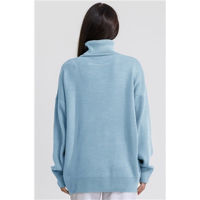 Женский свитер оверсайз с высоким воротом Happyfox