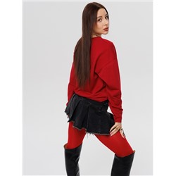 Женский лонгслив из футера 2-х нитки Lingeamo бордовый ВК-25 (15)