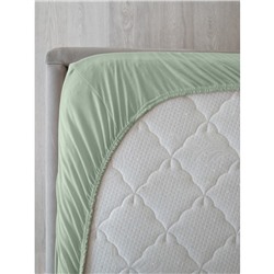 Трикотажные простыни на резинке Оливковая