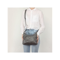 Сумка женская искусственная кожа Guecca-7012,  1отд+карм/перег,  плеч/ремень,  серый 234006