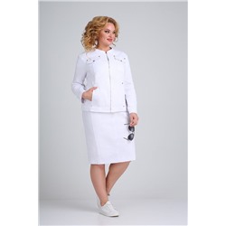Ивелта плюс 2520 белый, Юбка,  Жакет