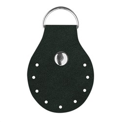 Кожа - Пришивное полукольцо Dark green
