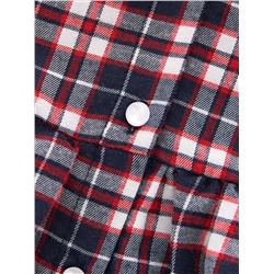 Платье UD 6822 син/красн клетка