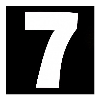 Трафарет для торта "Цифра 7", высота 25 см