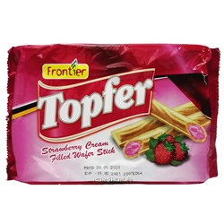 Вафельные трубочки с клубничной начинкой Topfer Frontier, Малайзия, 120 г Акция