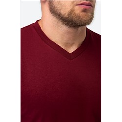 Мужская хлопковая футболка с V-вырезом Happyfox