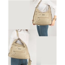 Сумка женская искусственная кожа Guecca-1678,   (рюкзак-change)  2отд,  бежевый 254710