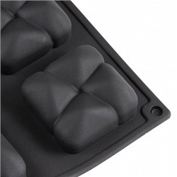 Форма силиконовая "Квадраты" 30*17 см, 8 ячеек