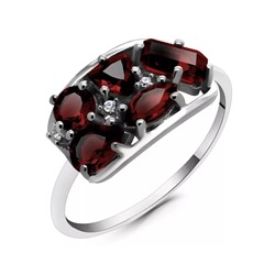 Кольцо из серебра гранат, Кайла