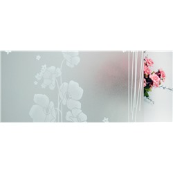 Витражная самоклеющаяся статическая пленка с тиснением P015W, 2 м × 0,45 м