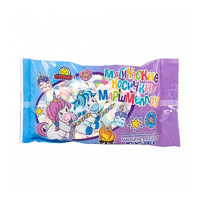 Маршмеллоу Guandy косички фруктовые, (цветные) 200 г