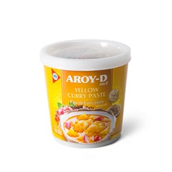YELLOW CURRY PASTE, AROY-D (Паста КАРРИ ЖЁЛТАЯ, АРОЙ-Д), 400 г.
