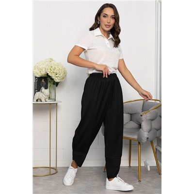 Брюки бохо (черные) Б8566