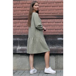 Arisha 1260-1 бежево-зеленый, Платье