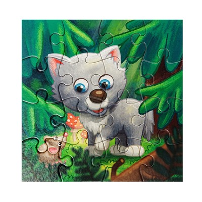 Пазл First Puzzle «Волчонок» 16 элементов