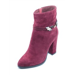 CQL01-2 WINE/RED Ботильоны женские (натуральная замша, байка) размер 36