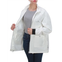 1106 WHITE Ветровка женская FASHION (100% полиэстер) размер 5XL- 56 российский