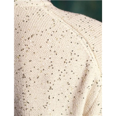 Джемпер из хлопковой пряжи с пайетками