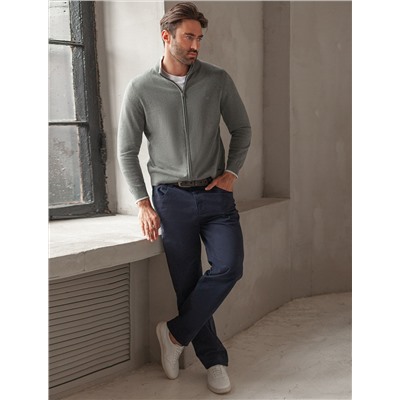 Кардиган на молнии из хлопка с нейлоном