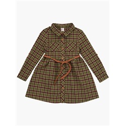 Платье UD 6846 хаки клетка