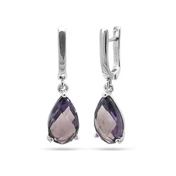 Серьги из серебра синт.александрит, Акапелла