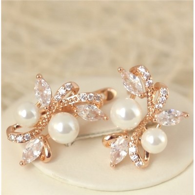 Серьги позолота H01-15404