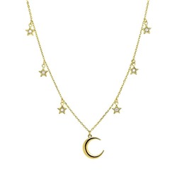 Колье из серебра куб.циркон., ТФК-14192лп