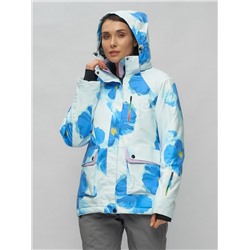 Горнолыжный костюм женский голубого цвета 020231Gl