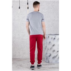 брюки спортивные 
            3.MM116B-бордовый