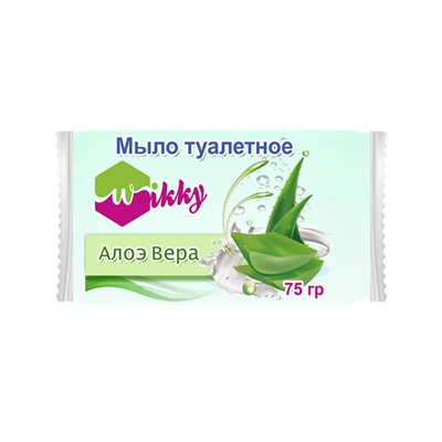 WIKKY Мыло туалетное 75г  Алоэ Вера