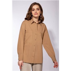 Olegran 3865 бежевый+молочный, Брюки,  Рубашка