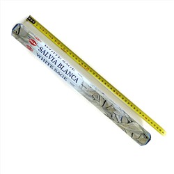 Hem Incense Sticks WHITE SAGE (Храмовые длинные благовония ШАЛФЕЙ, Хем), уп. 10 палочек.