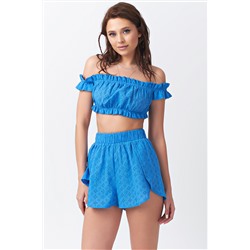 Шорты летние свободные короткие синие