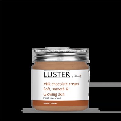 MILK CHOCOLATE Cream, Luster (МОЛОЧНЫЙ ШОКОЛАД успокаивающий крем для лица, Ластер), 200 мл.