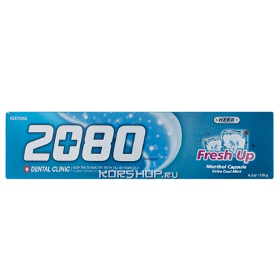 Освежающая зубная паста Fresh Up Dental Clinic 2080, Корея, 120 г Акция