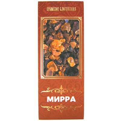 Крымские благовония МИРРА, 10 палочек.