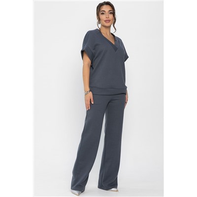 Костюм трикотажный Уютный шарм (серо-синий) К14251-5М