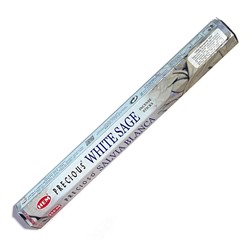 Hem Incense Sticks PRECIOUS WHITE SAGE (Благовония Драгоценный БЕЛЫЙ ШАЛФЕЙ, Хем), уп. 20 палочек.