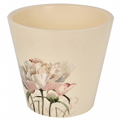 Горшок для цветов London Deco 190 мм, 3,3 л ING6251СП с декором Садовый пион