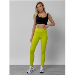 Легинсы для фитнеса женские салатового цвета 1005Sl