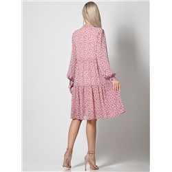 Многоярусное платье с бантом