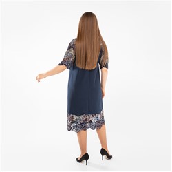 Платье, трикотаж, темно-синий