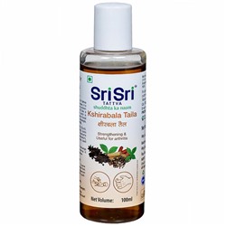 KSHIRABALA TAILA (OIL), Sri Sri Tattva (КШИРАБАЛА Лечебное масло для тела, укрепляющее, используется при артрите, Шри Шри Таттва), 100 мл.